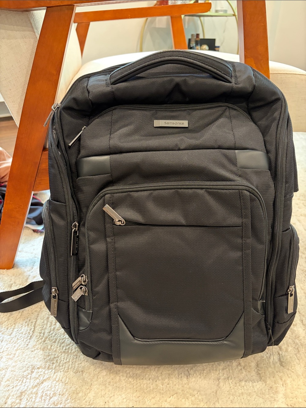 Samsonite Black Men's Backpack with Multiple Compartments